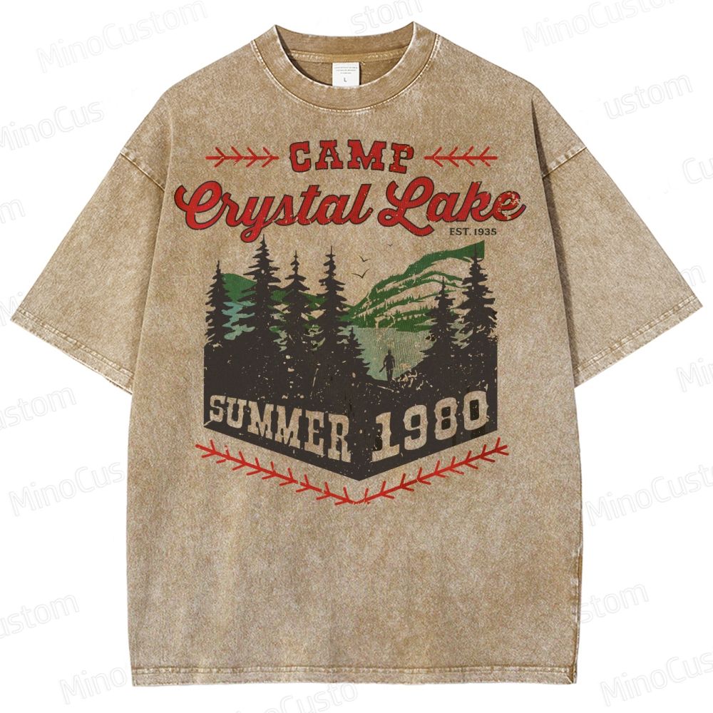 Camp Crystal Lake Washed T-Shirt