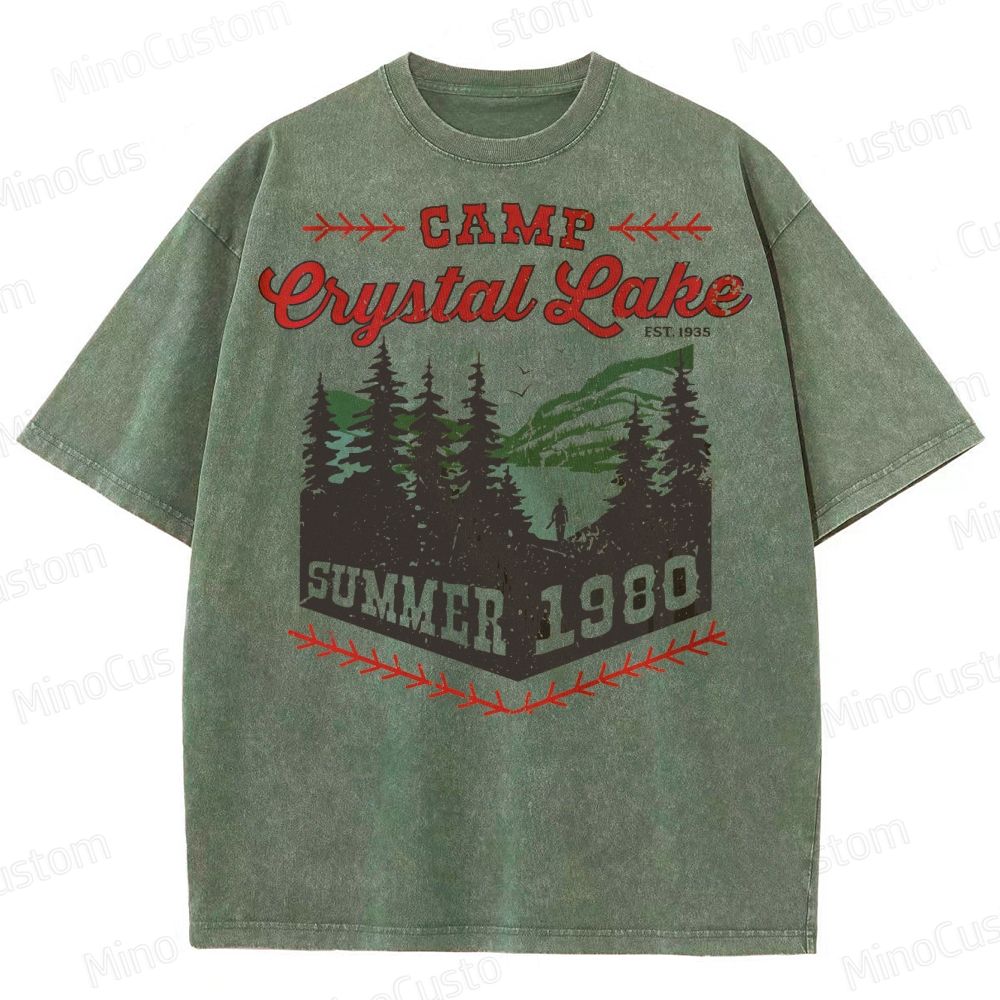 Camp Crystal Lake Washed T-Shirt