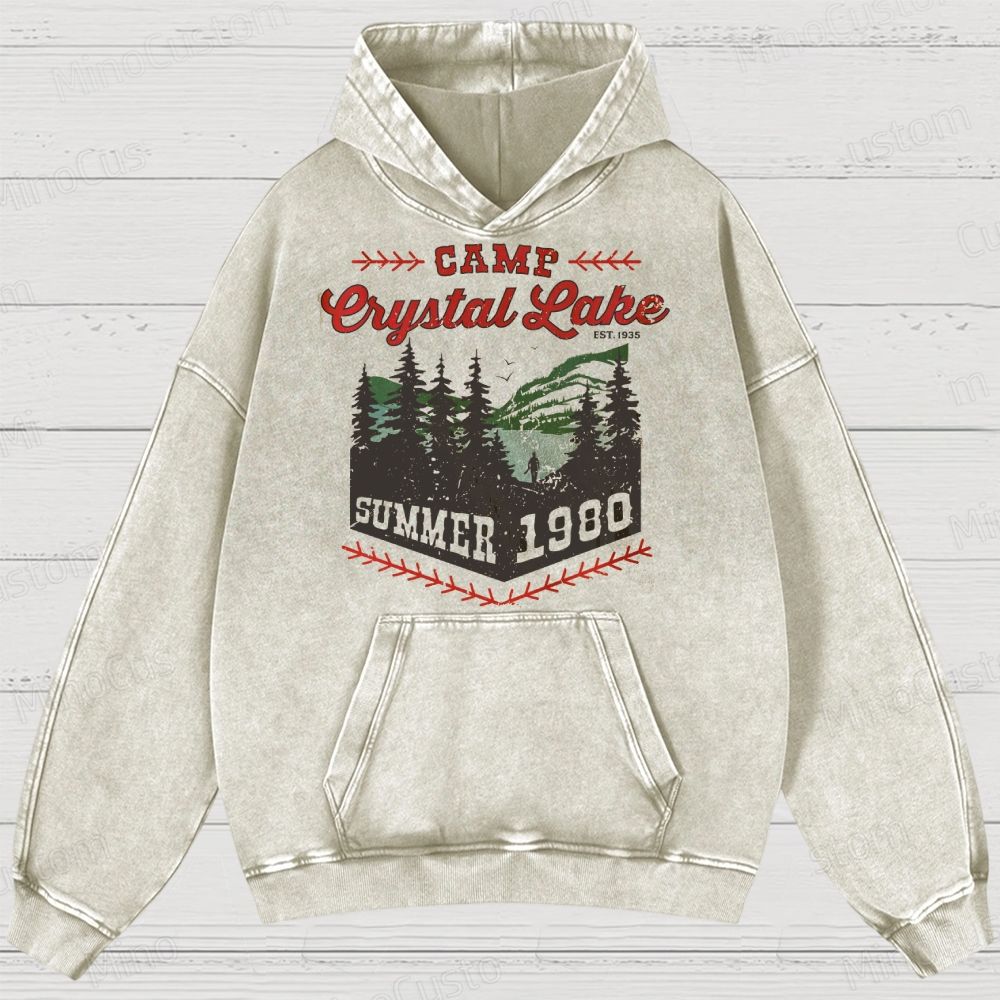 Camp Crystal Lake Washed Hoodies 