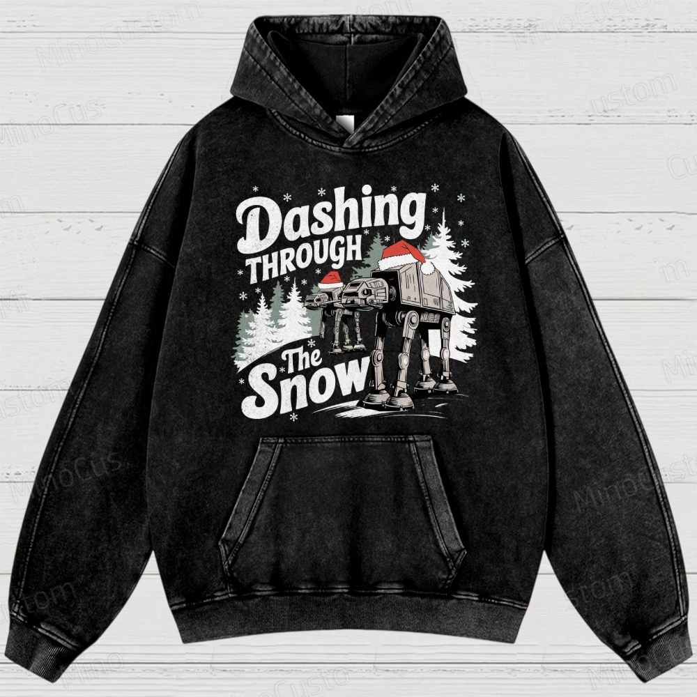 Star Wars AT-AT Christmas Washed Hoodies