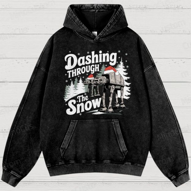 Star Wars AT-AT Christmas Washed Hoodies