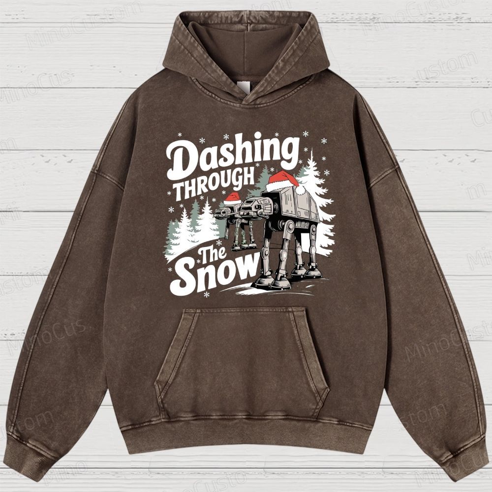 Star Wars AT-AT Christmas Washed Hoodies