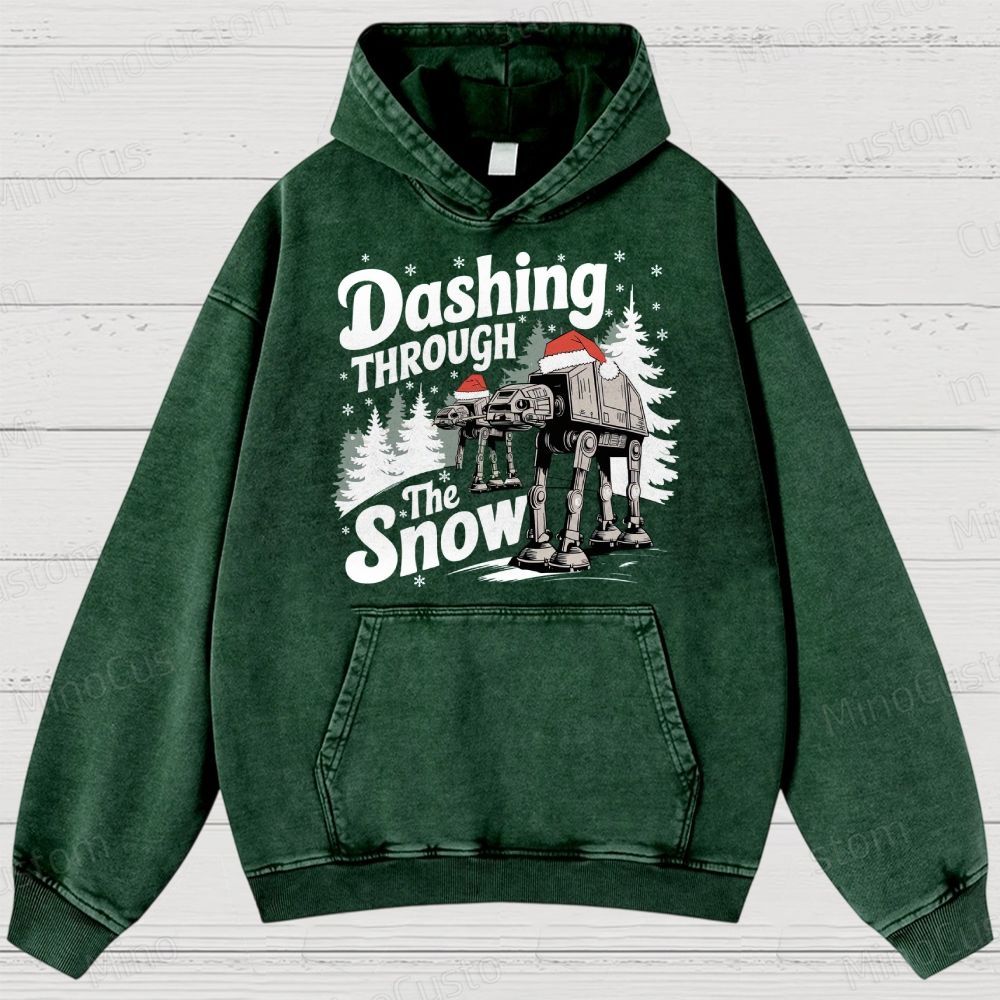 Star Wars AT-AT Christmas Washed Hoodies