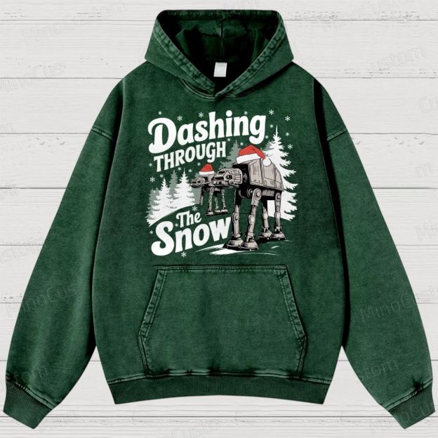 Star Wars AT-AT Christmas Washed Hoodies