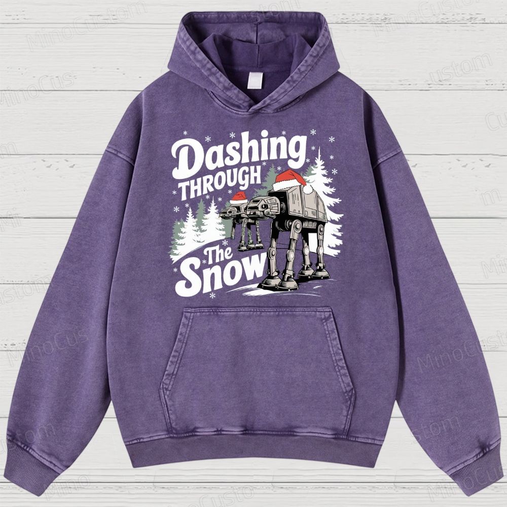 Star Wars AT-AT Christmas Washed Hoodies