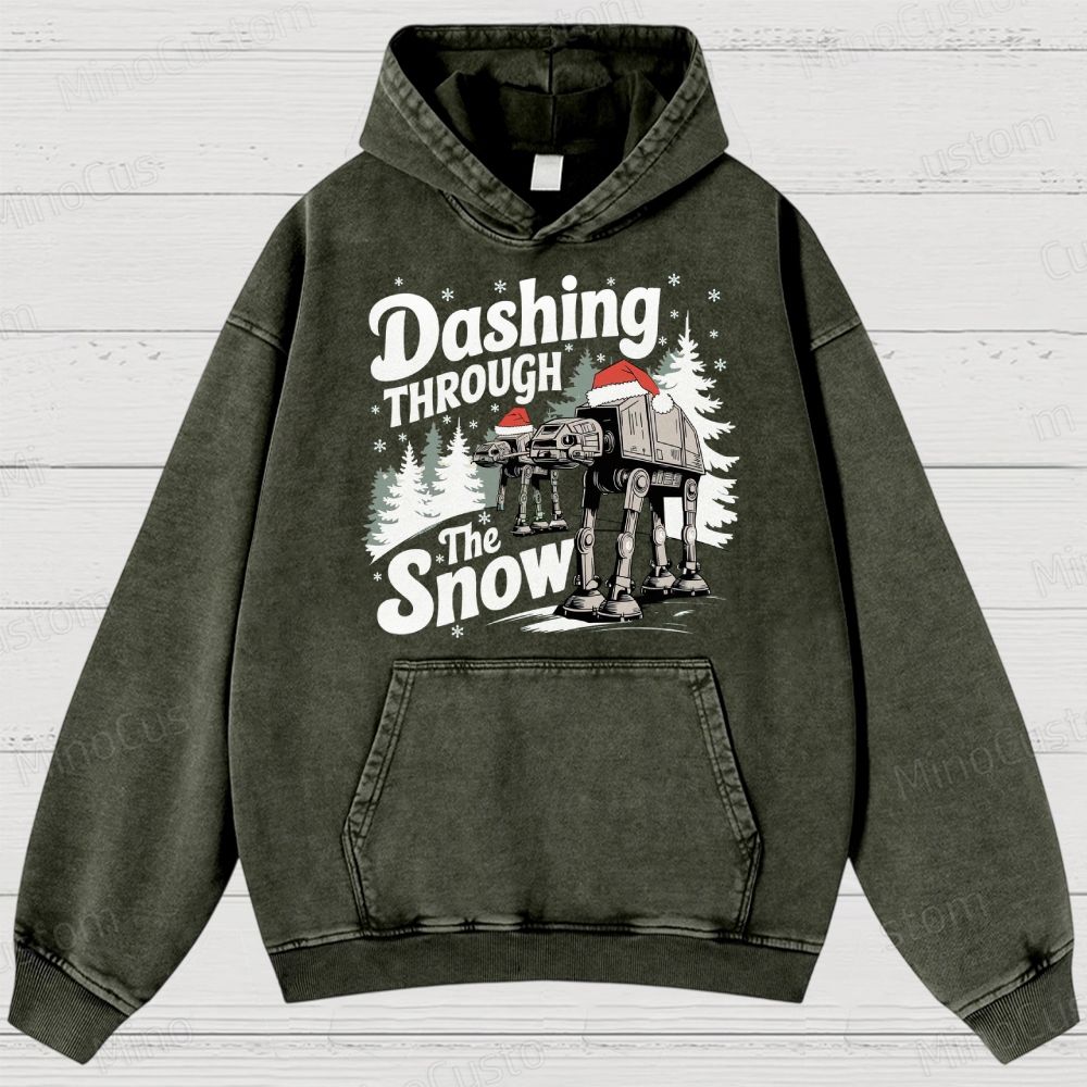 Star Wars AT-AT Christmas Washed Hoodies