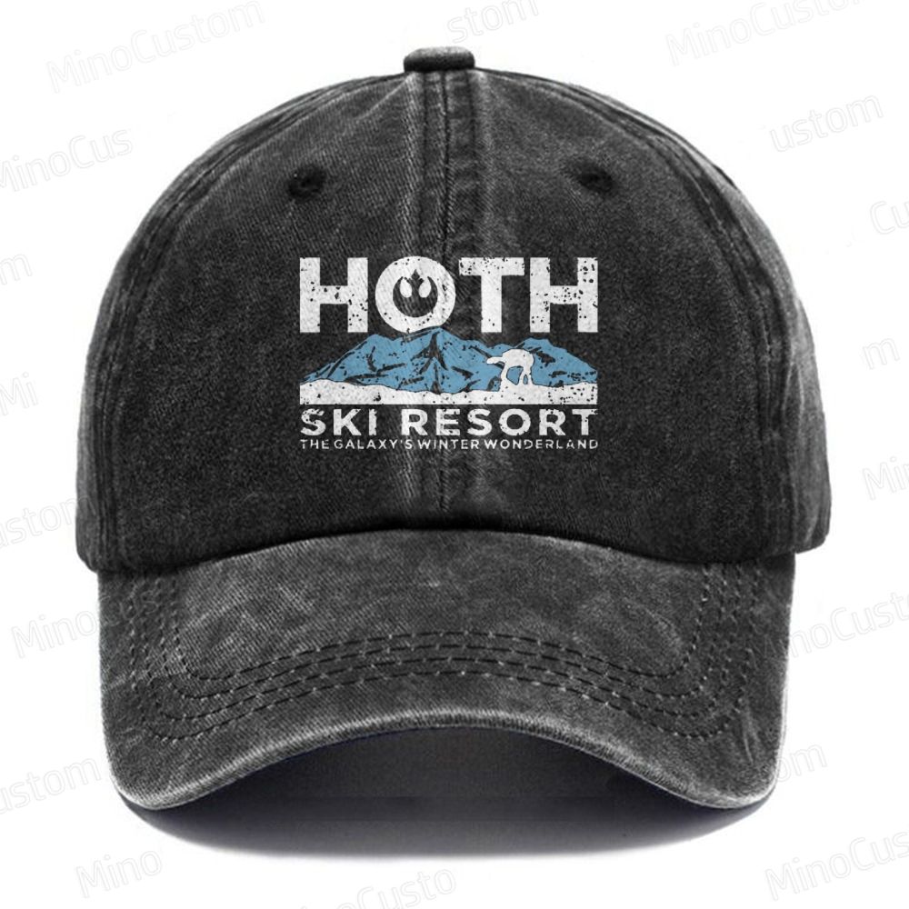 Hoth Ski Resort  Casual Washed Cap 