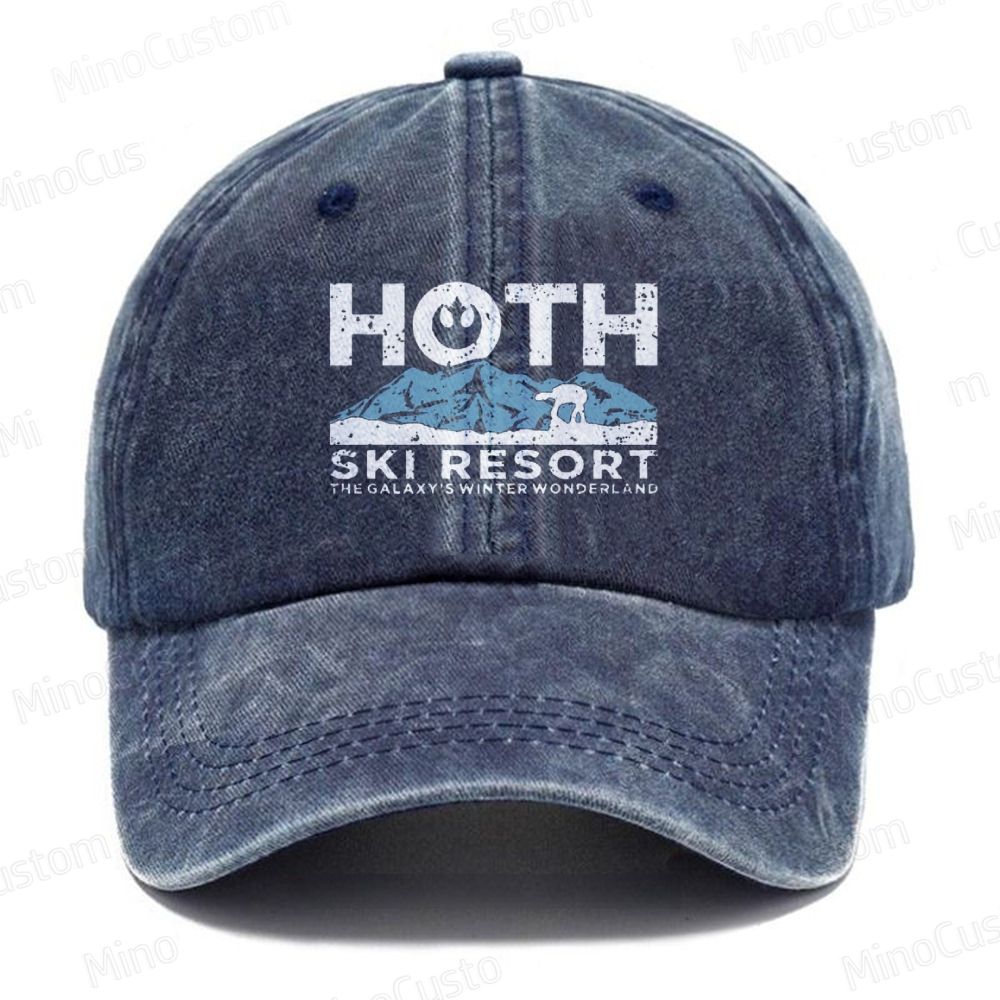 Hoth Ski Resort  Casual Washed Cap 