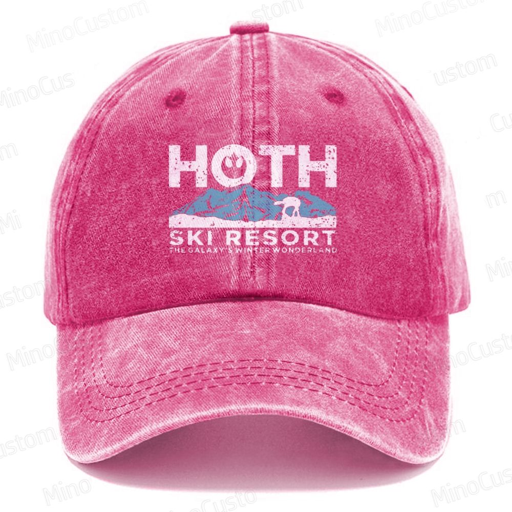 Hoth Ski Resort  Casual Washed Cap 