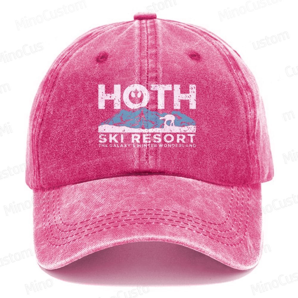 Hoth Ski Resort  Casual Washed Cap 