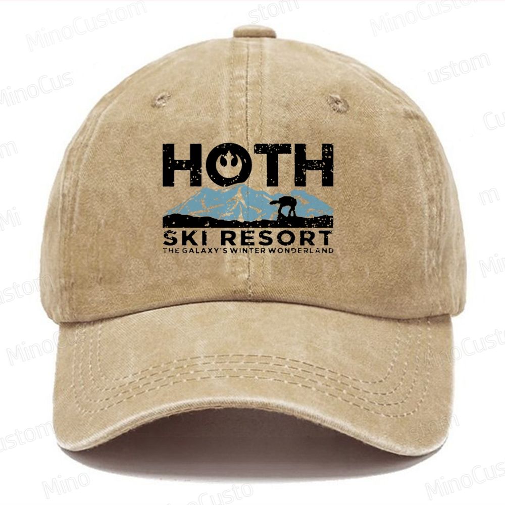 Hoth Ski Resort  Casual Washed Cap 