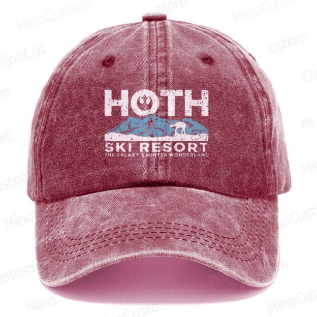 Hoth Ski Resort  Casual Washed Cap 