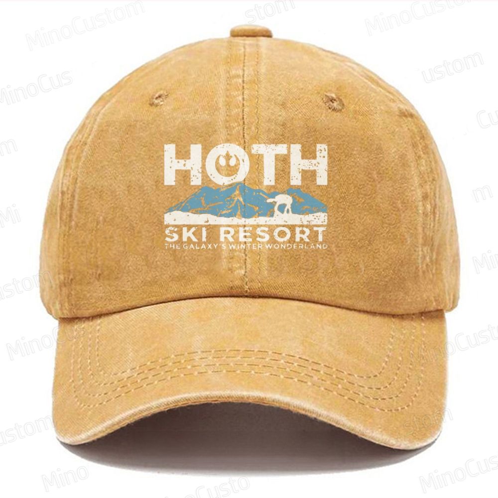 Hoth Ski Resort  Casual Washed Cap 