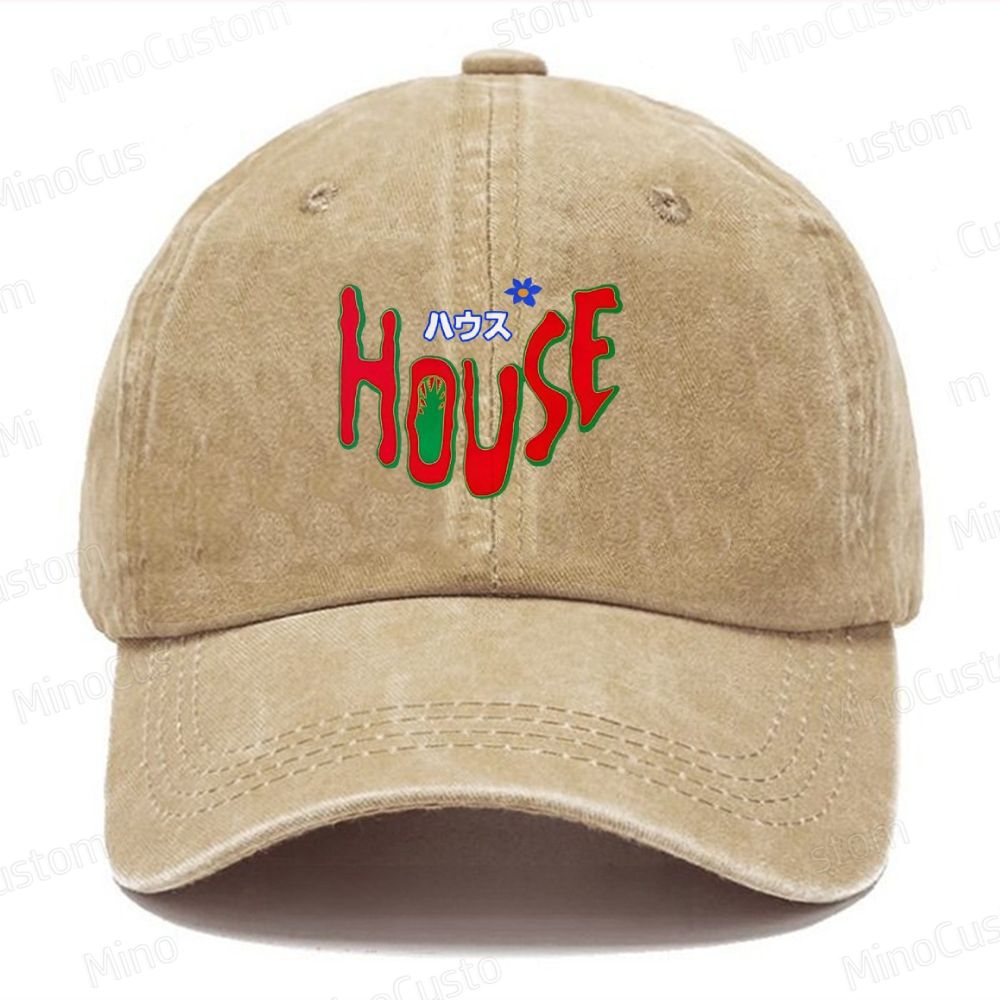 Hausu 1977 Horror  Casual Washed Cap