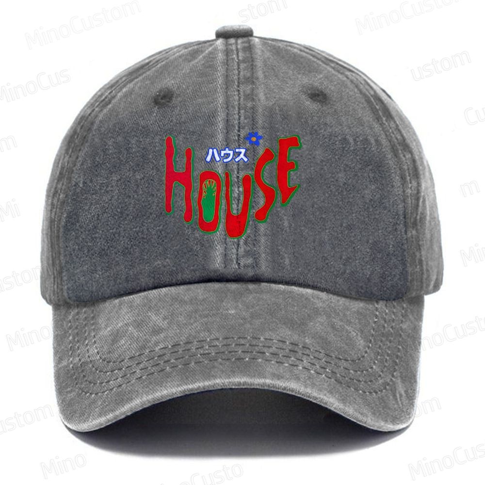 Hausu 1977 Horror  Casual Washed Cap