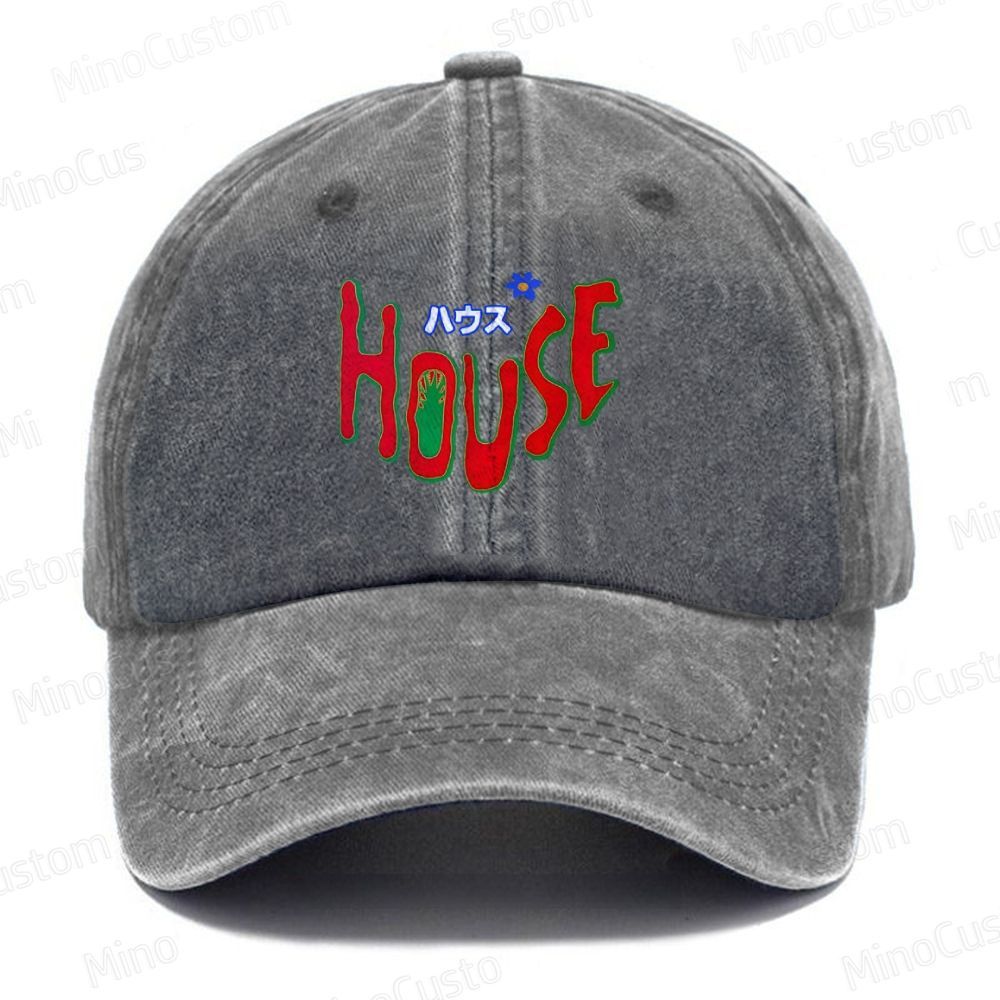 Hausu 1977 Horror  Casual Washed Cap