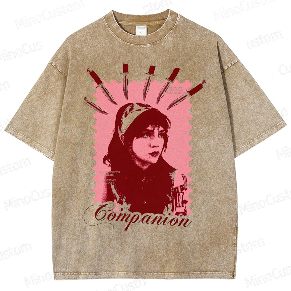 Companion Retro Thriller Graphic Washed Vintage T-Shirt