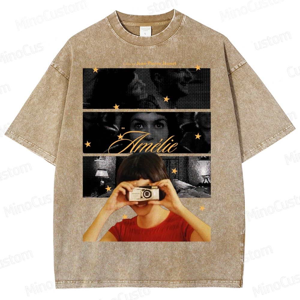 French Indie Film  Washed T-Shirt 