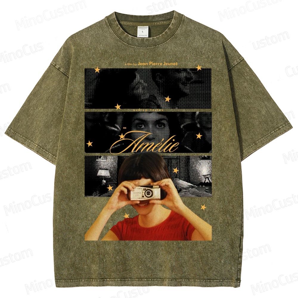 French Indie Film  Washed T-Shirt 