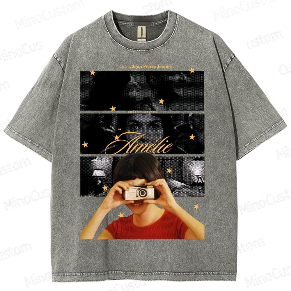 French Indie Film  Washed T-Shirt 