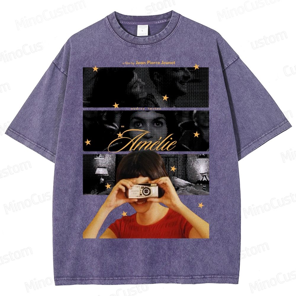 French Indie Film  Washed T-Shirt 