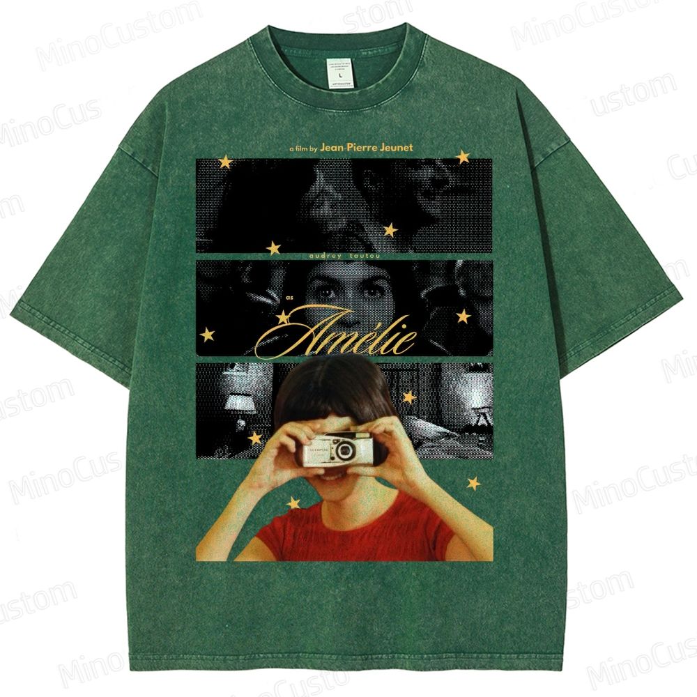French Indie Film  Washed T-Shirt 