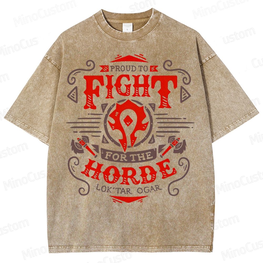 Warcraft Horde Emblem Washed T-Shirt 