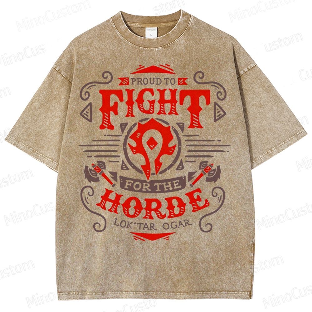 Warcraft Horde Emblem Washed T-Shirt 
