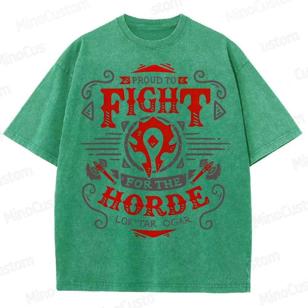 Warcraft Horde Emblem Washed T-Shirt 