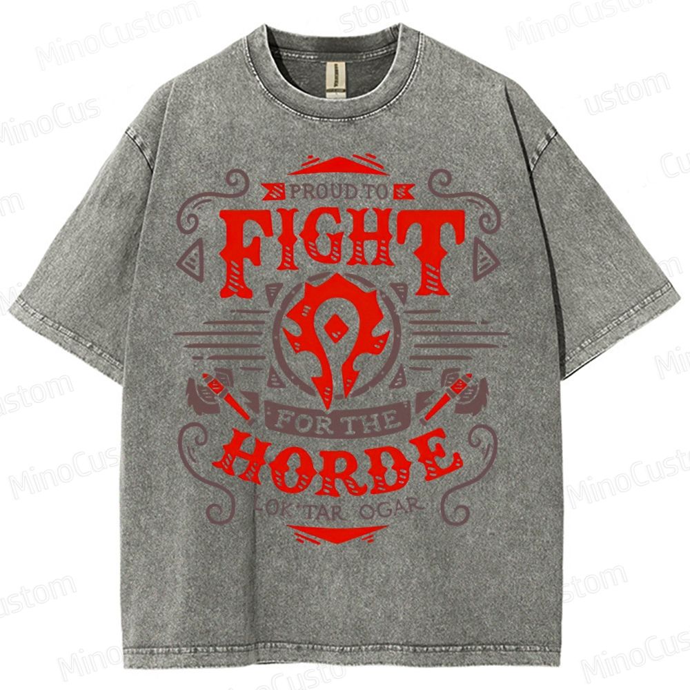 Warcraft Horde Emblem Washed T-Shirt 