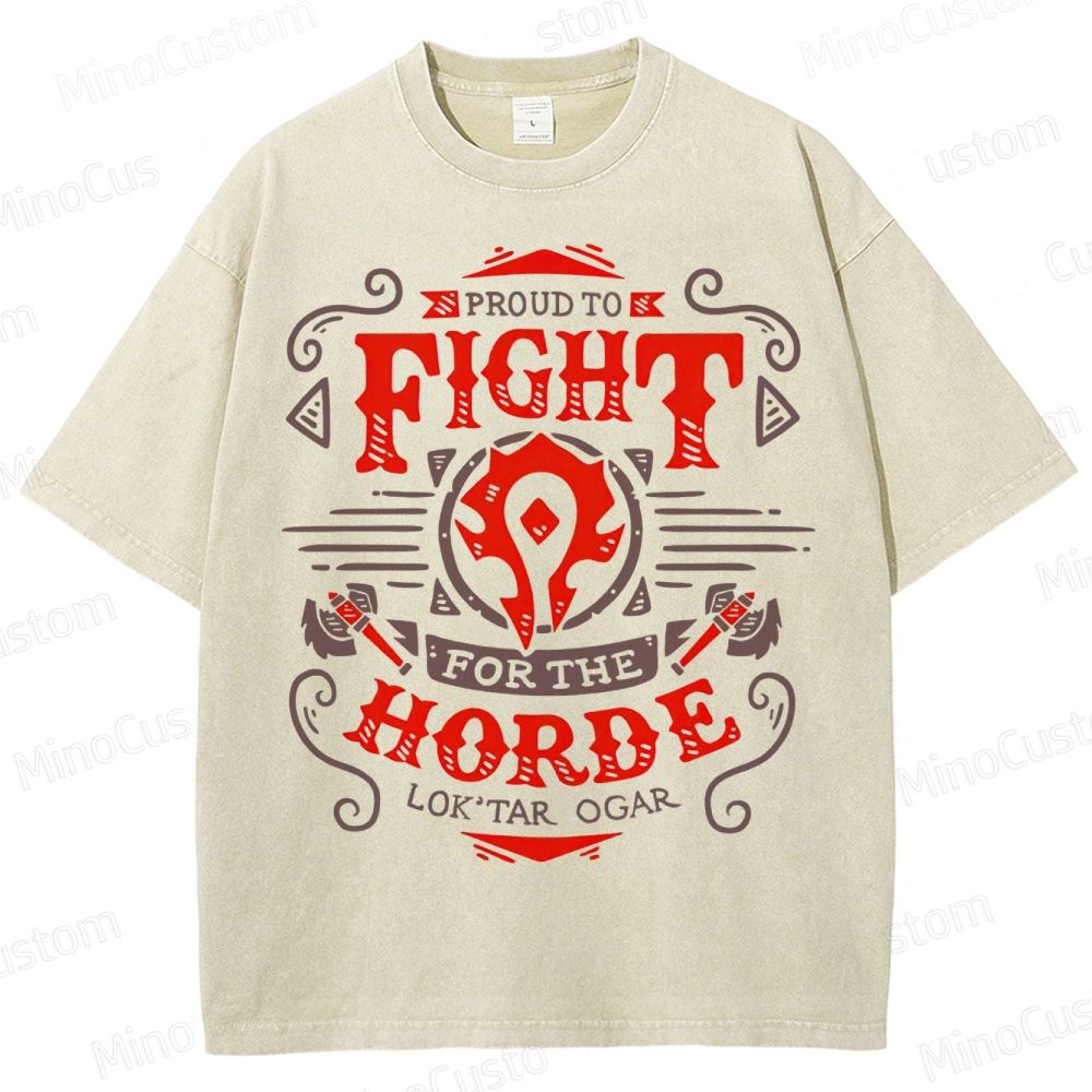 Warcraft Horde Emblem Washed T-Shirt 