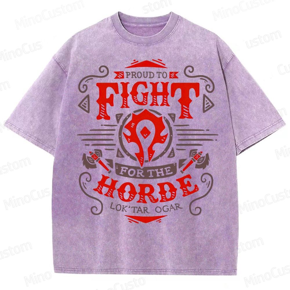 Warcraft Horde Emblem Washed T-Shirt 
