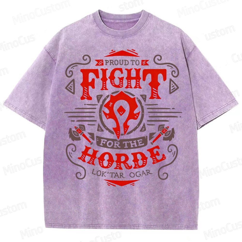 Warcraft Horde Emblem Washed T-Shirt 