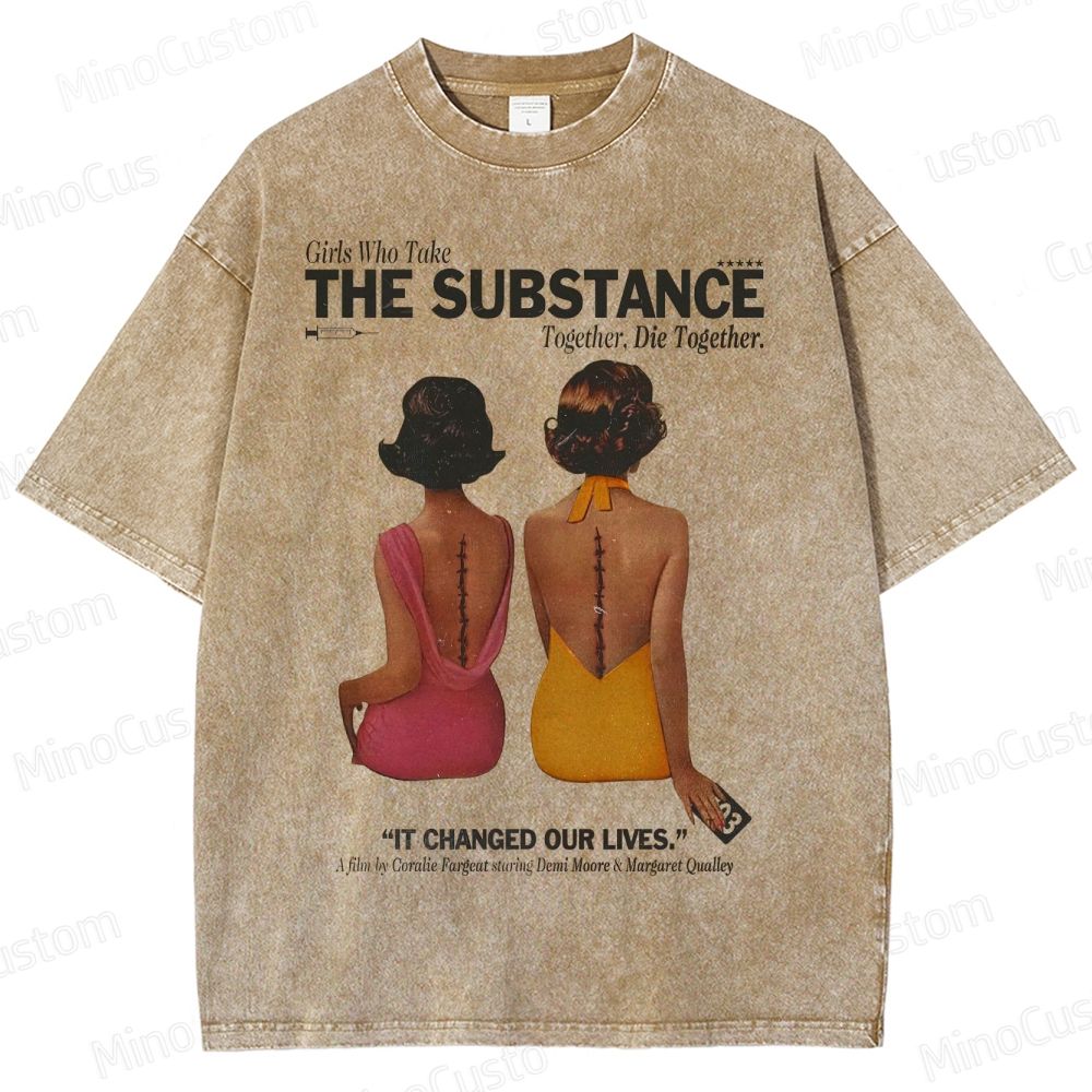 Feminist Horror Graphic Washed T-Shirt