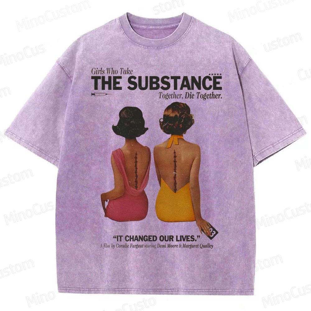 Feminist Horror Graphic Washed T-Shirt