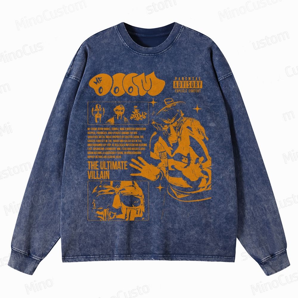 Underground Hip-Hop Legend Crewneck Washed Sweatshirt 