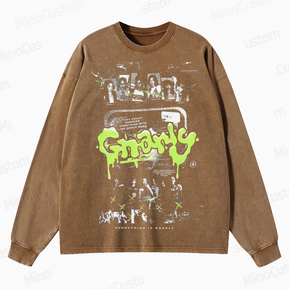 Vintage Graphic Crewneck Washed Sweatshirt 