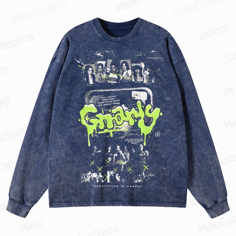 Vintage Graphic Crewneck Washed Sweatshirt 