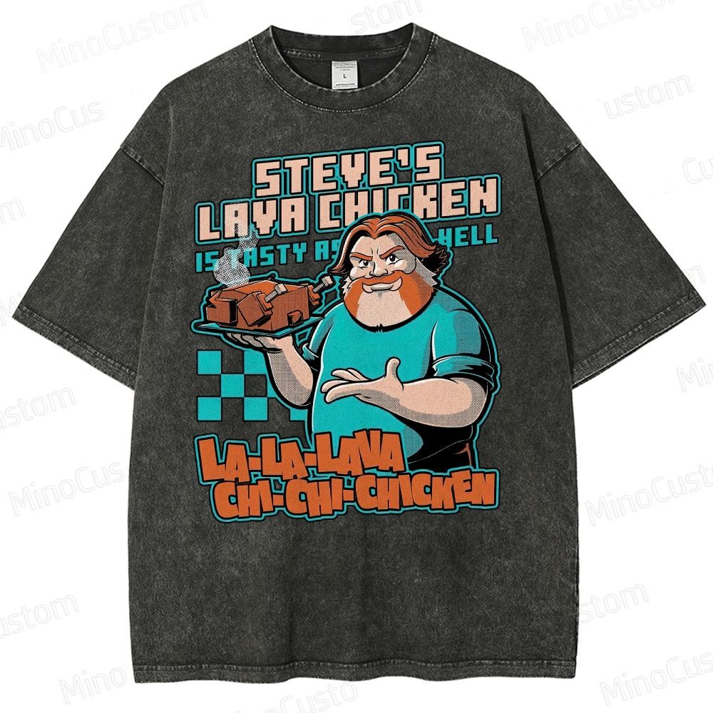 Game Lava Chicken Washed T-Shirt 