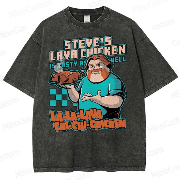 Game Lava Chicken Washed T-Shirt 