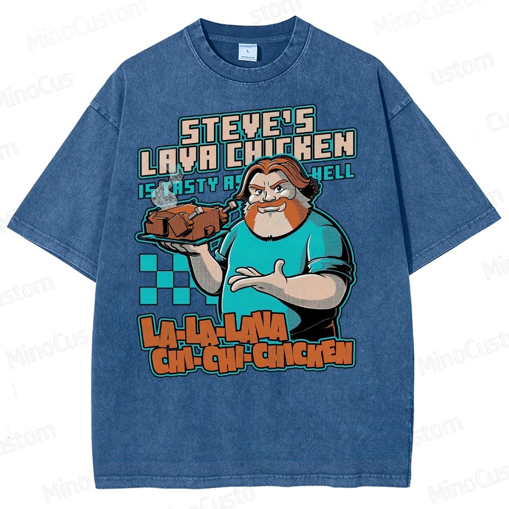 Game Lava Chicken Washed T-Shirt 