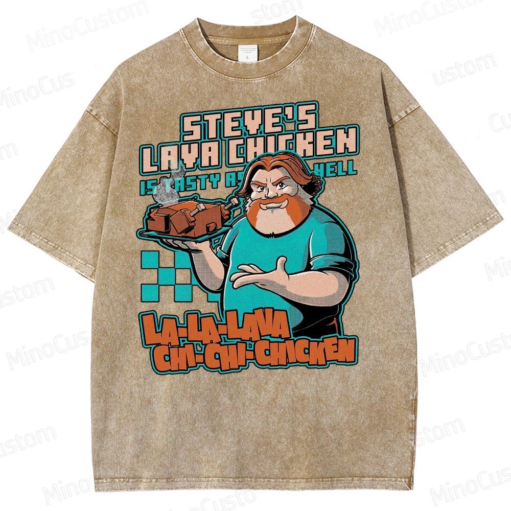 Game Lava Chicken Washed T-Shirt 