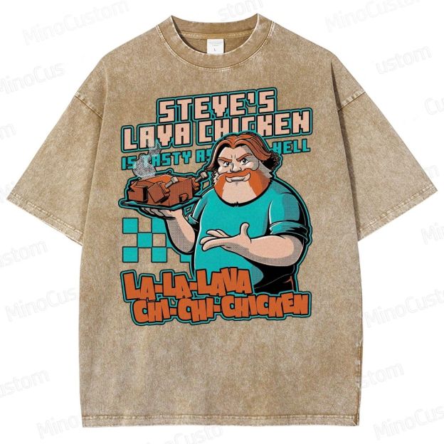 Game Lava Chicken Washed T-Shirt 