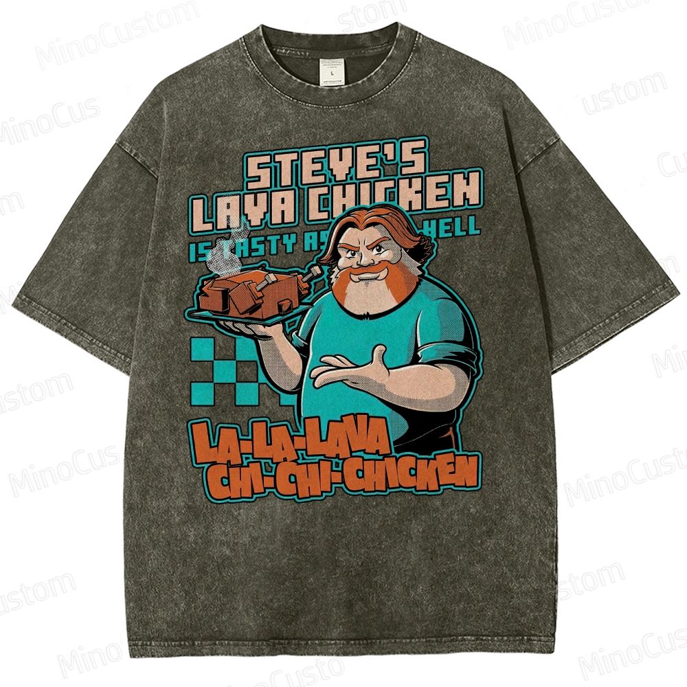 Game Lava Chicken Washed T-Shirt 
