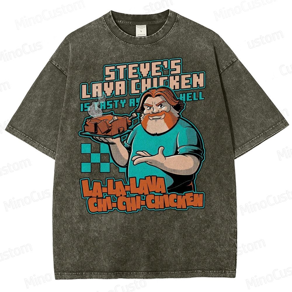 Game Lava Chicken Washed T-Shirt 