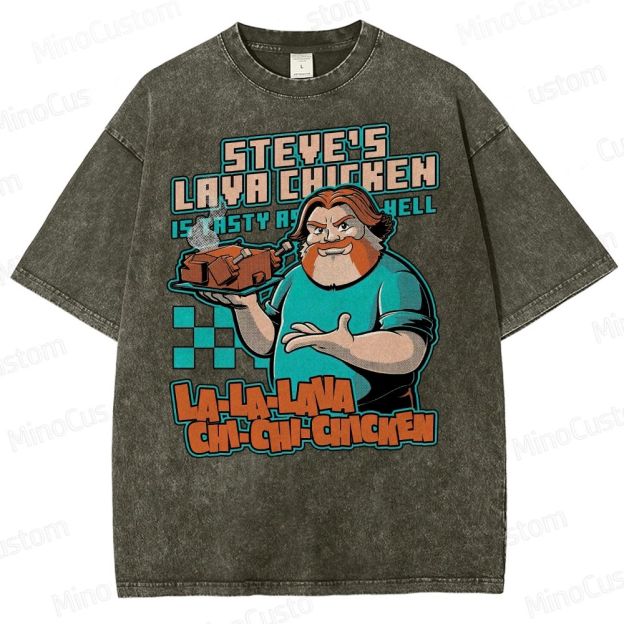 Game Lava Chicken Washed T-Shirt 