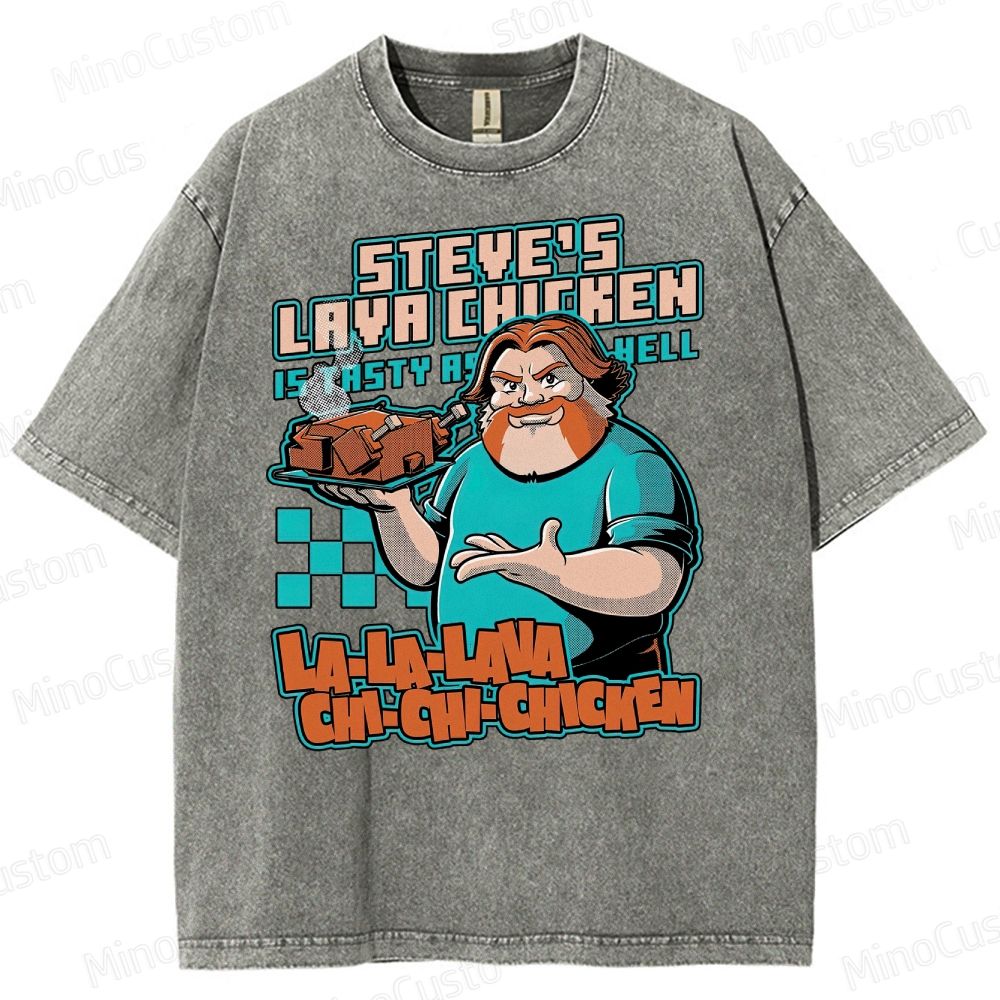 Game Lava Chicken Washed T-Shirt 
