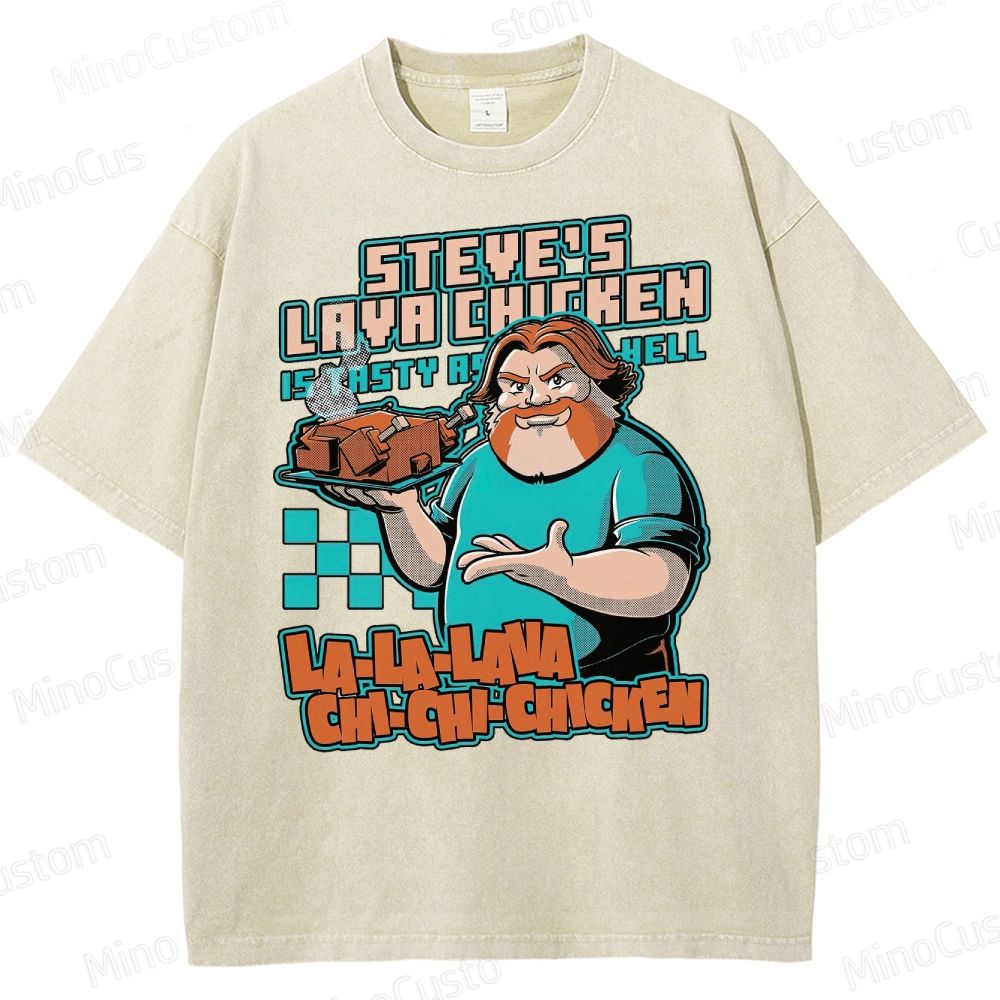 Game Lava Chicken Washed T-Shirt 