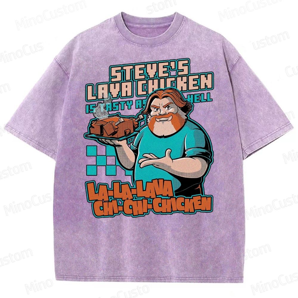 Game Lava Chicken Washed T-Shirt 