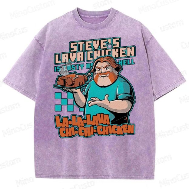 Game Lava Chicken Washed T-Shirt 